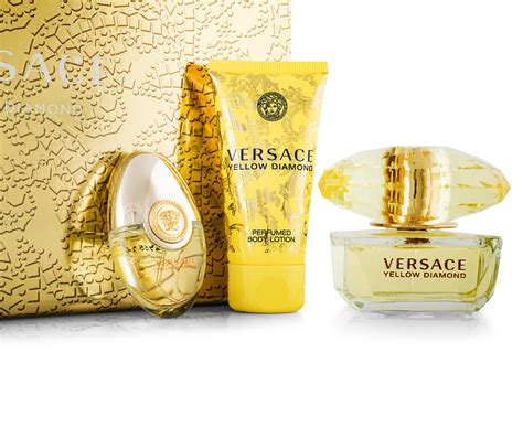 versace yellow diamond 3 piece gift set|Versace Yellow Diamond boots.